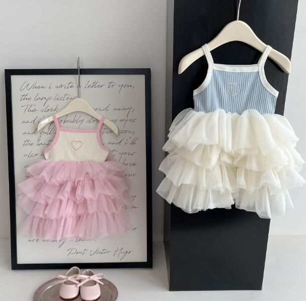 「2024」子供服★吊りワンピース★ドレス★ベビー★可愛い★2色★66-100CM