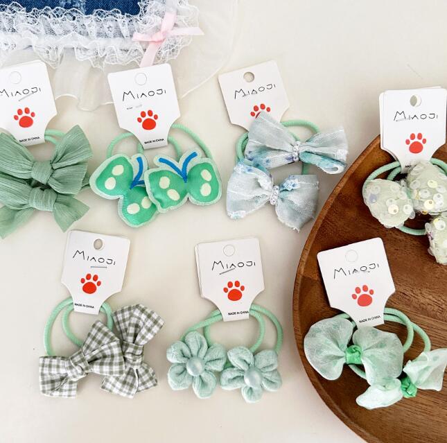 髪飾り★まとめ髪用★ヘアアクセサリー★子供用★ヘアゴム★可愛い★2枚入り