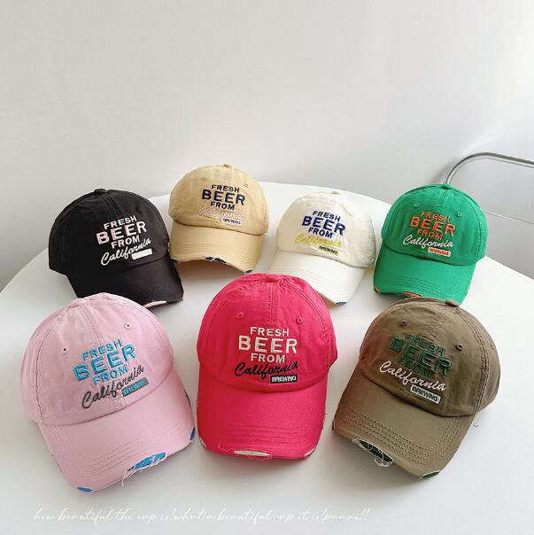 「2024」子供用★帽子★キャップ★キッズ★男女兼用★野球帽★韓国風★7色