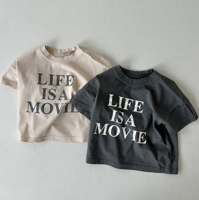 2024★夏新作★韓国風子供服★Tシャツ★2色80-120CM