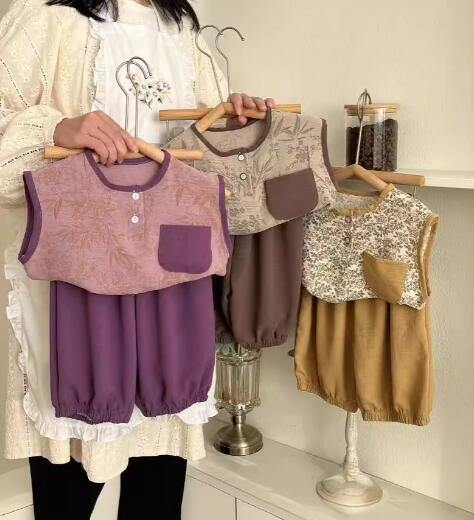 2024夏新作★子供服　トップス+ズボン　セット★80-150cm★3種