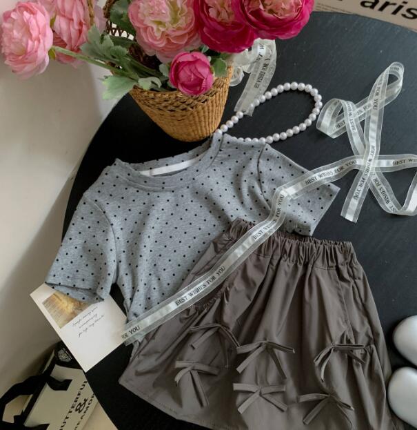 「2024」子供服★トップス+スカート★セットアップ★韓国風子供服★90-140CM