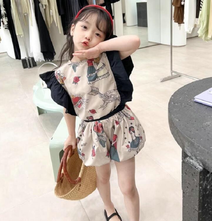 2024★夏新作★韓国風子供服★トップス+ズボン★7-15