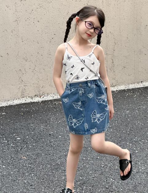「2024」子供服★ボトムス★デニム★スカート★韓国風子供服★90-150CM