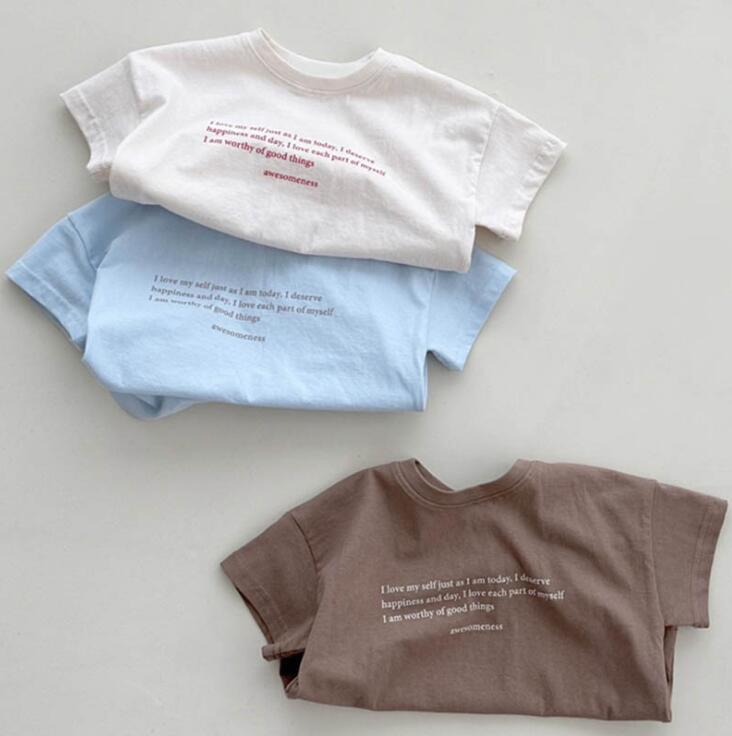 2024★夏新作★韓国風子供服★Tシャツ★3色70-120CM
