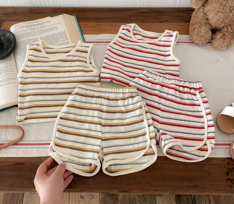 2024★春夏新作★韓国風子供服★トップス+ズボン2セット★2色66-100CM