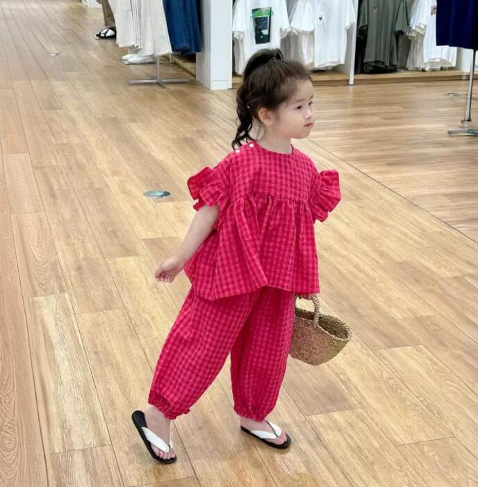 2024★夏新作★韓国風子供服★トップス+ズボン★7-15