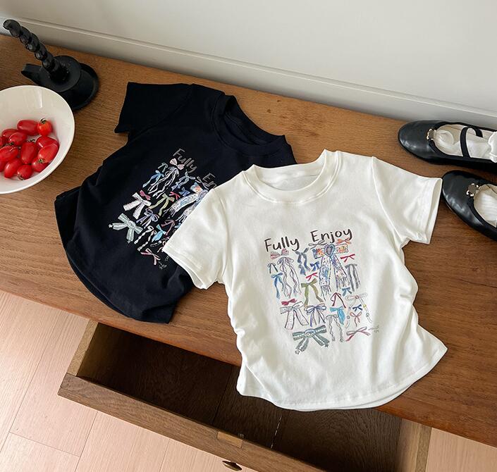 2024夏新品★子供服　トップス★90-160cm★2色