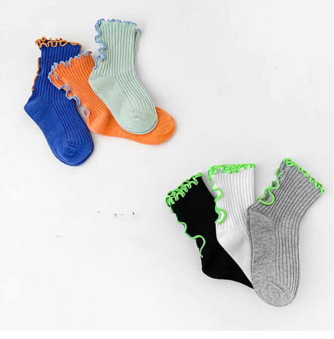 2024★子供靴下★ソックス★通気★1セット=3点★S-XL
