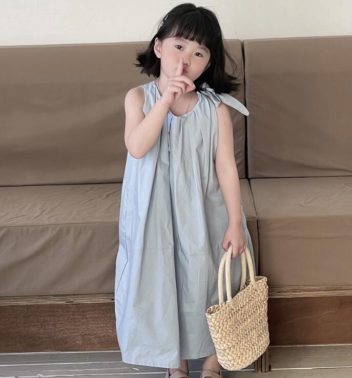 「2024」子供服★ワンピース★無地★韓国風子供服★90-150CM