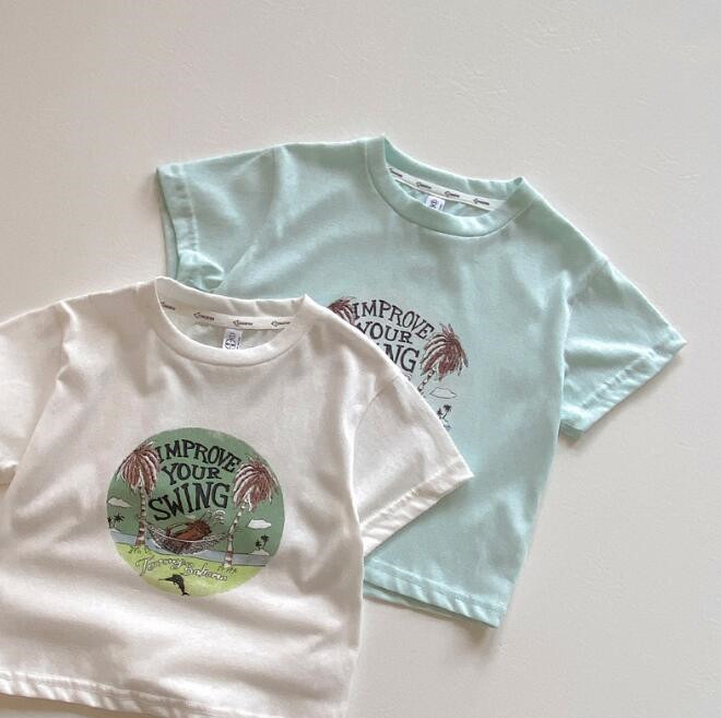 「2024」子供服★トップス★Tシャツ★韓国風子供服★2色★90-130CM