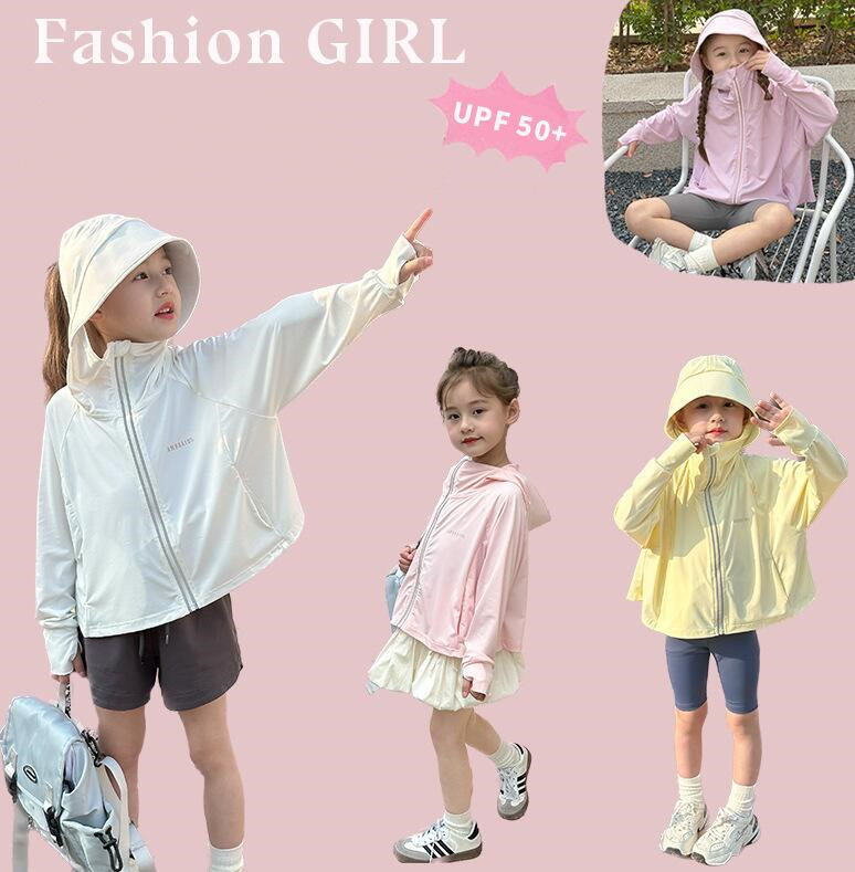 「2024」子供服★トップス★日焼け防止★韓国風子供服★4色★90-150CM