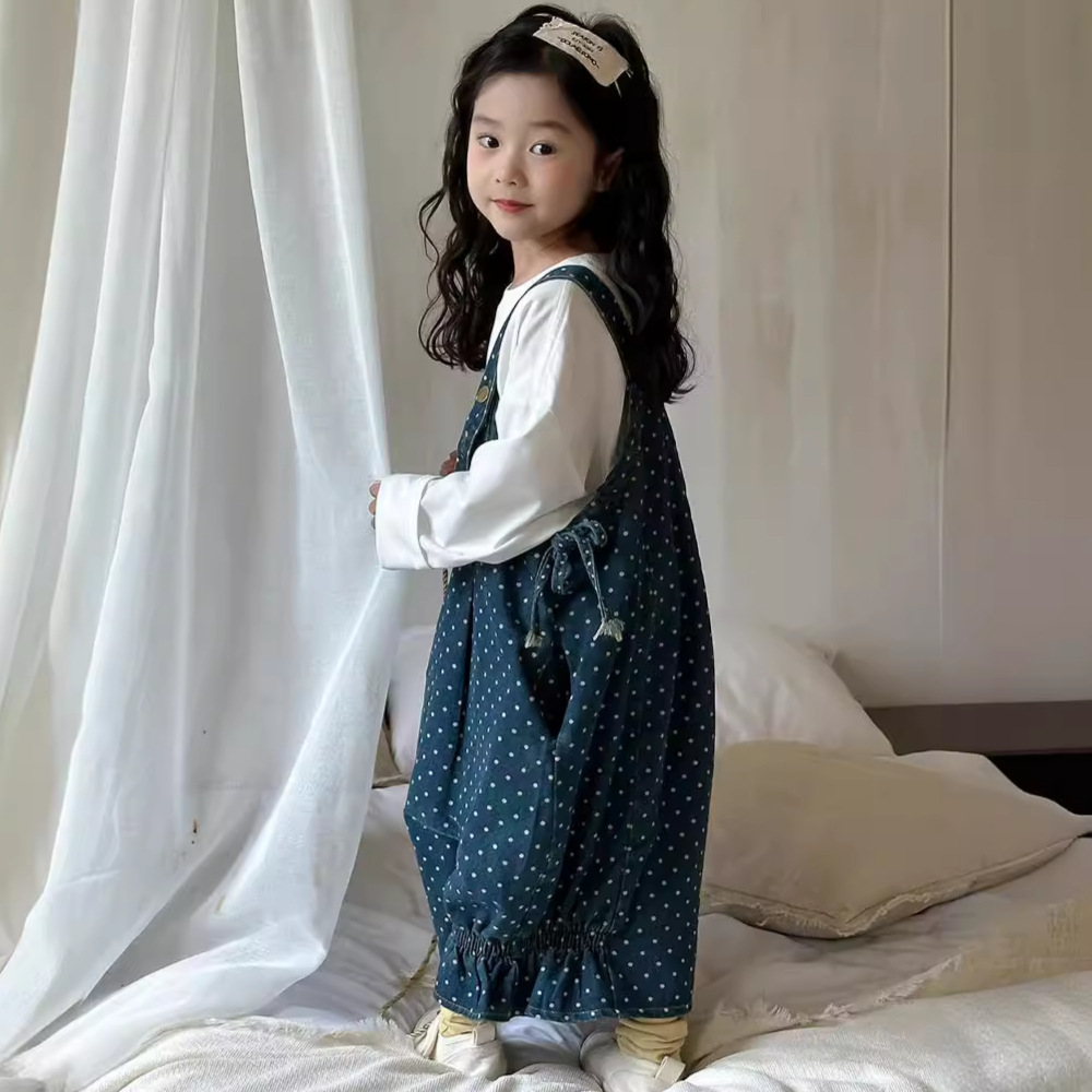 2024秋新品★子供服　サロペットワンピース★90cm〜140cm