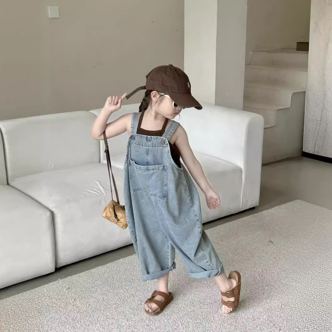 2024★夏新作★韓国風子供服★トップス★サロペット★80cm〜140cm 2色