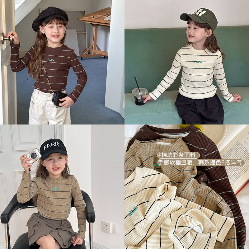 2024秋入荷A★子供服　トップス★90cm〜160cm 3色