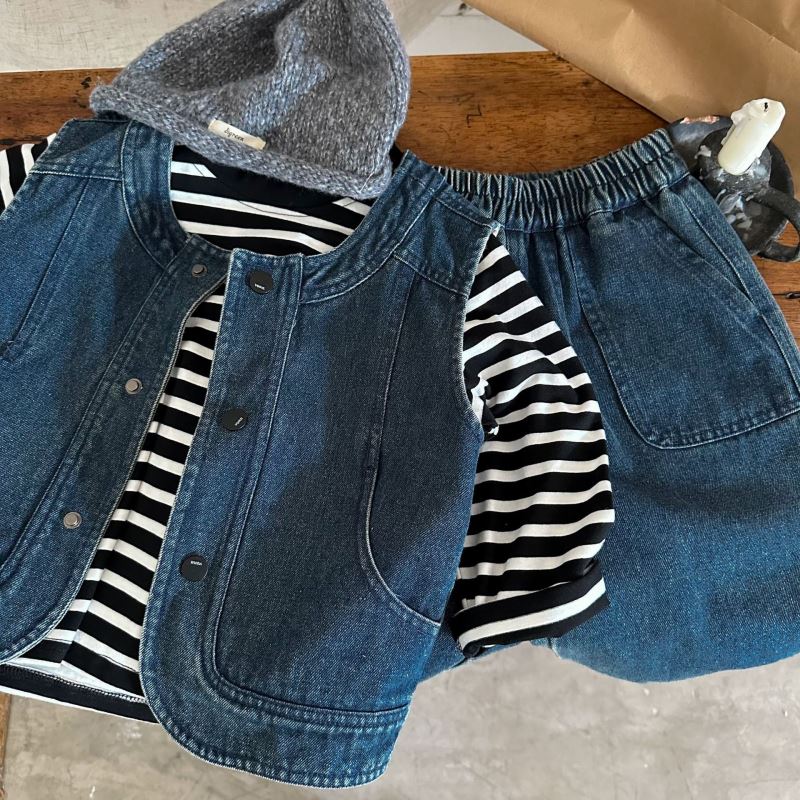 2024新品★子供服　ベスト+ズボン　セットアップ★90cm〜140cm