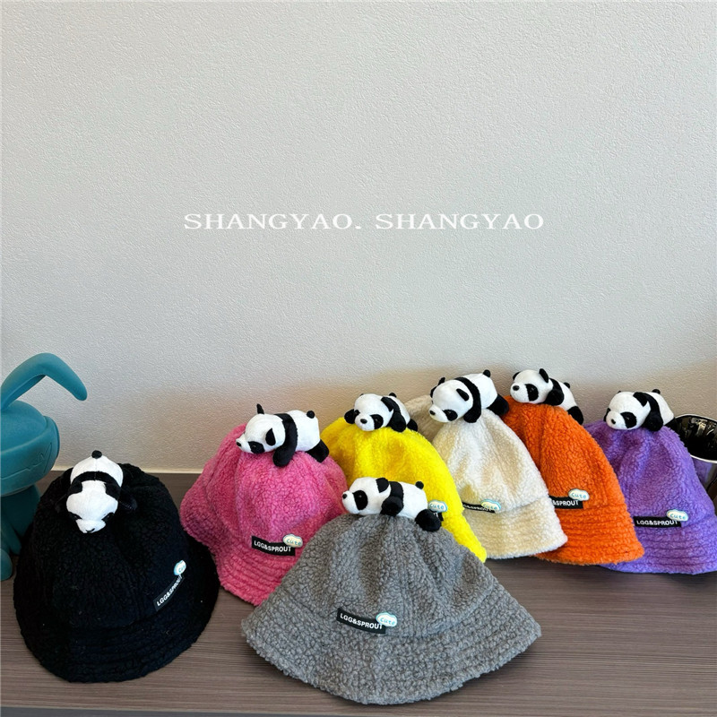 「2024」子供用★帽子★バケットハット★パンダ★キッズ★可愛い★7色