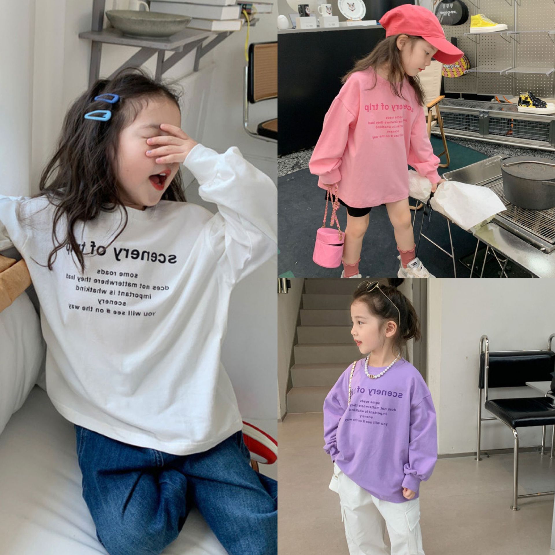 2024秋新作★子供服　トップス★7/85-90cm〜15/120-130cm 3色