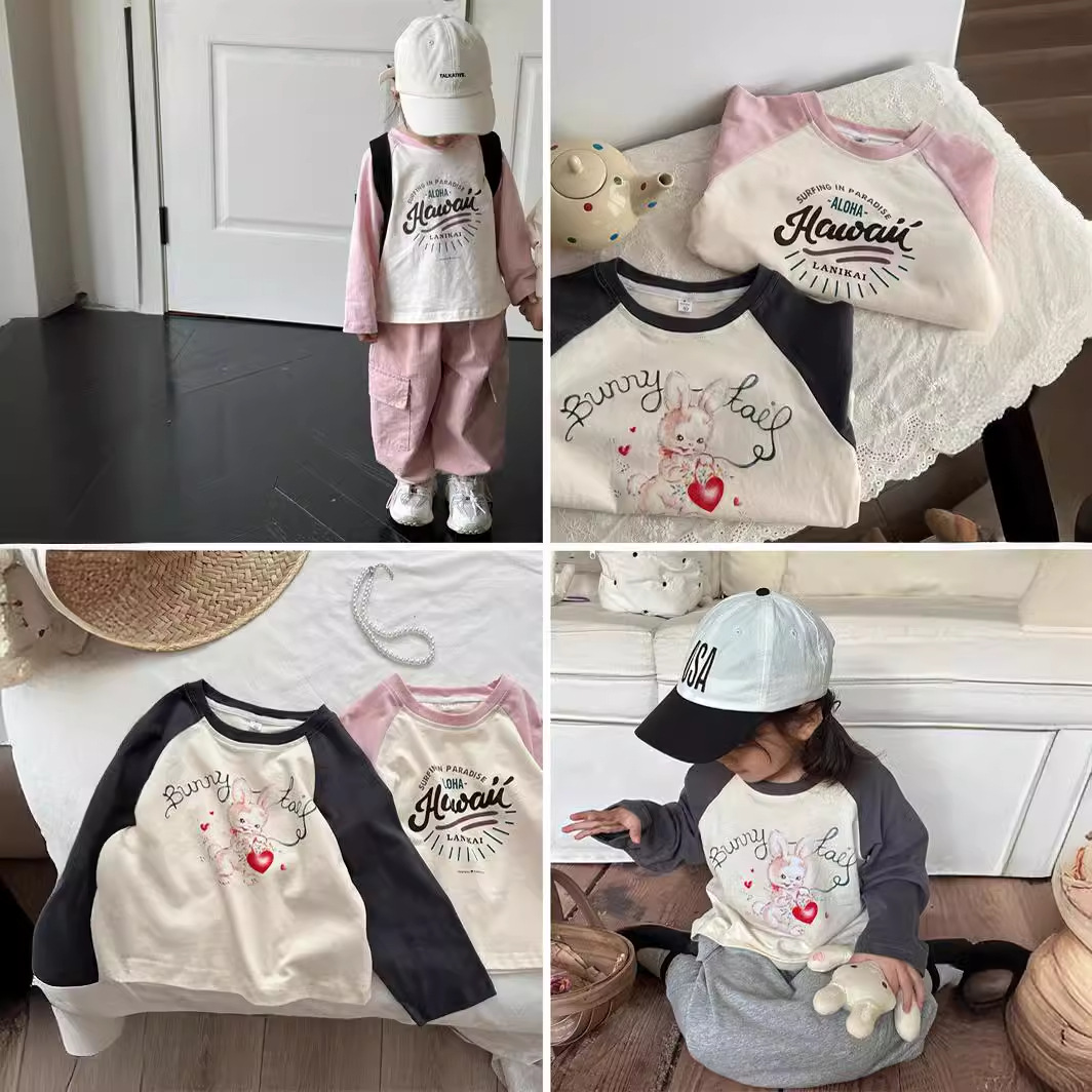 2024秋新作★子供服　トップス★80cm〜130cm 2色