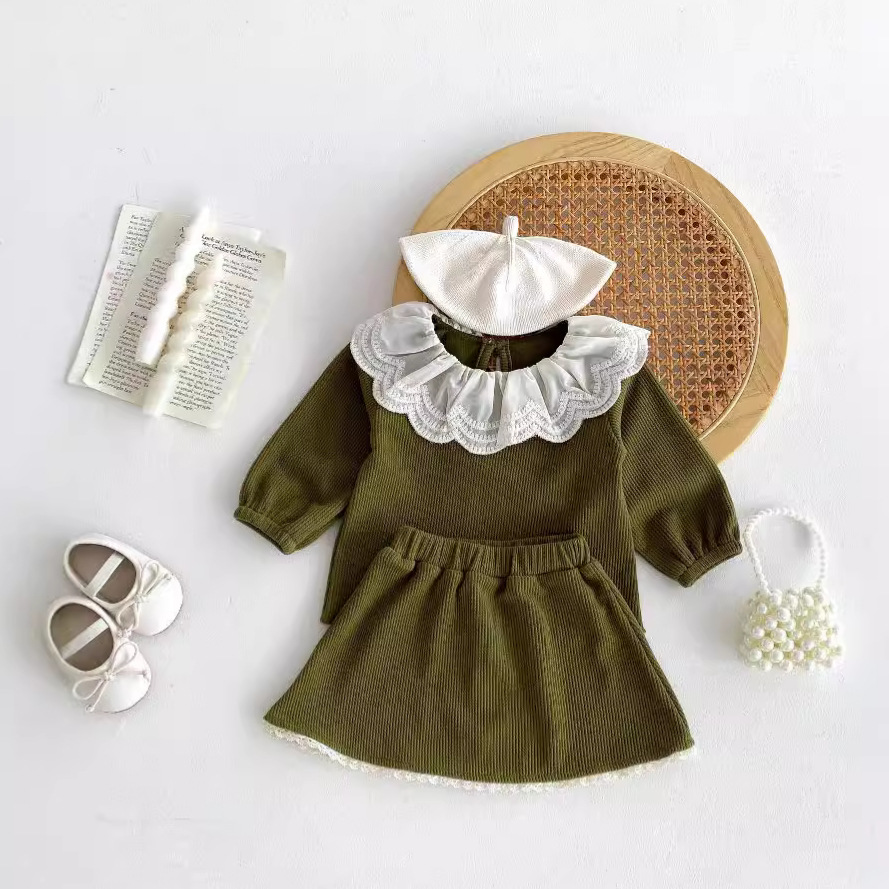 「2024」子供服★トップス+スカート★セットアップ★韓国風子供服★73cm〜110cm