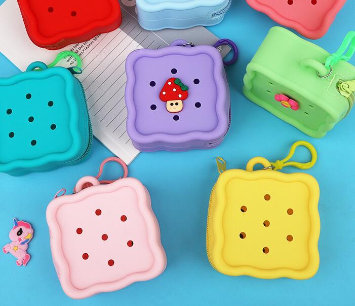 ★diy防水バッグ★可愛い財布　小銭入れの創意子供用財布★6色