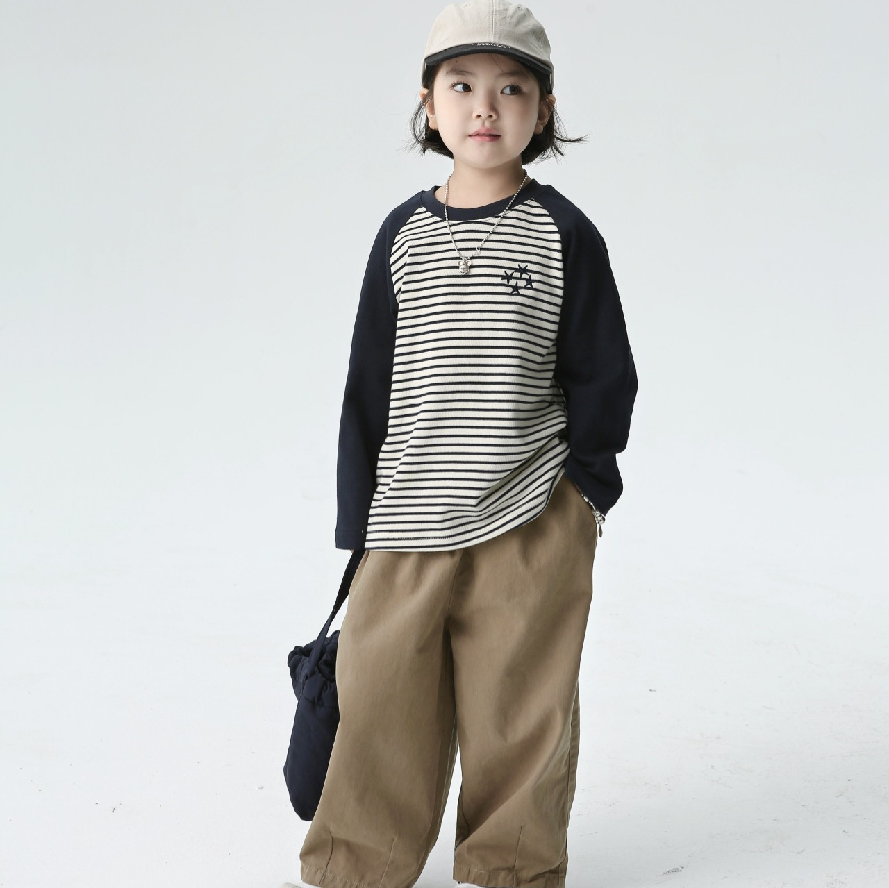 2024秋新作BO★子供服&親子服　トップス★90cm〜150cm 2色