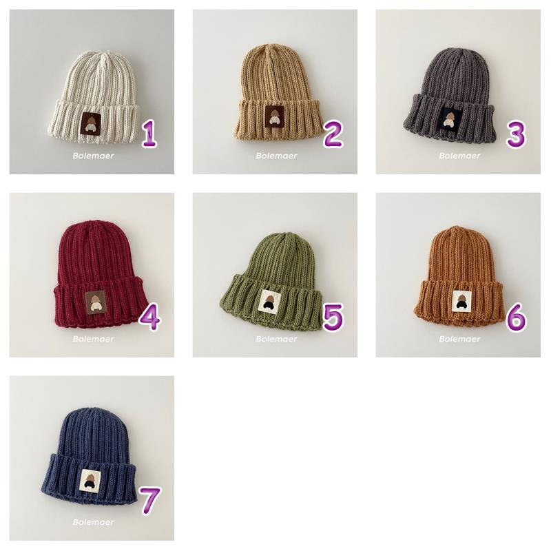 「2024」子供用★帽子★ニット★キッズ★ニット帽子★7色