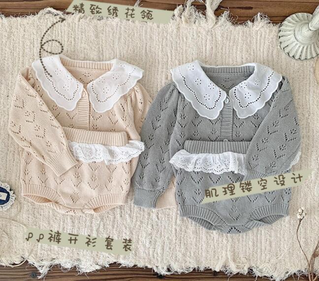 2024秋新品Cu★子供服 　カーディガン&ズボン分けて★73CM〜110cm 2色