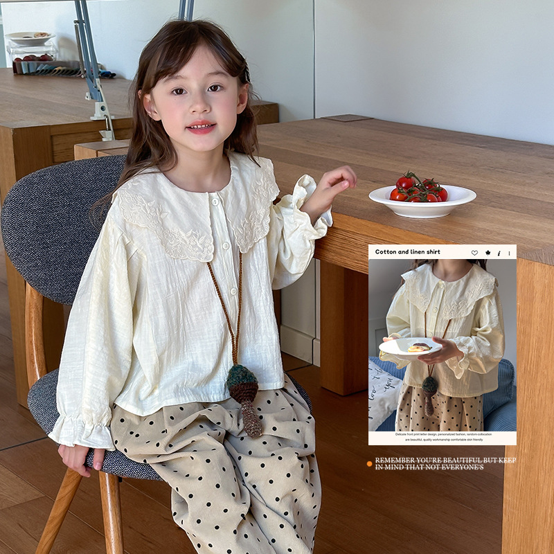「2024」子供服★長袖シャツ★ズボン★韓国風子供服★2色90cm〜150cm