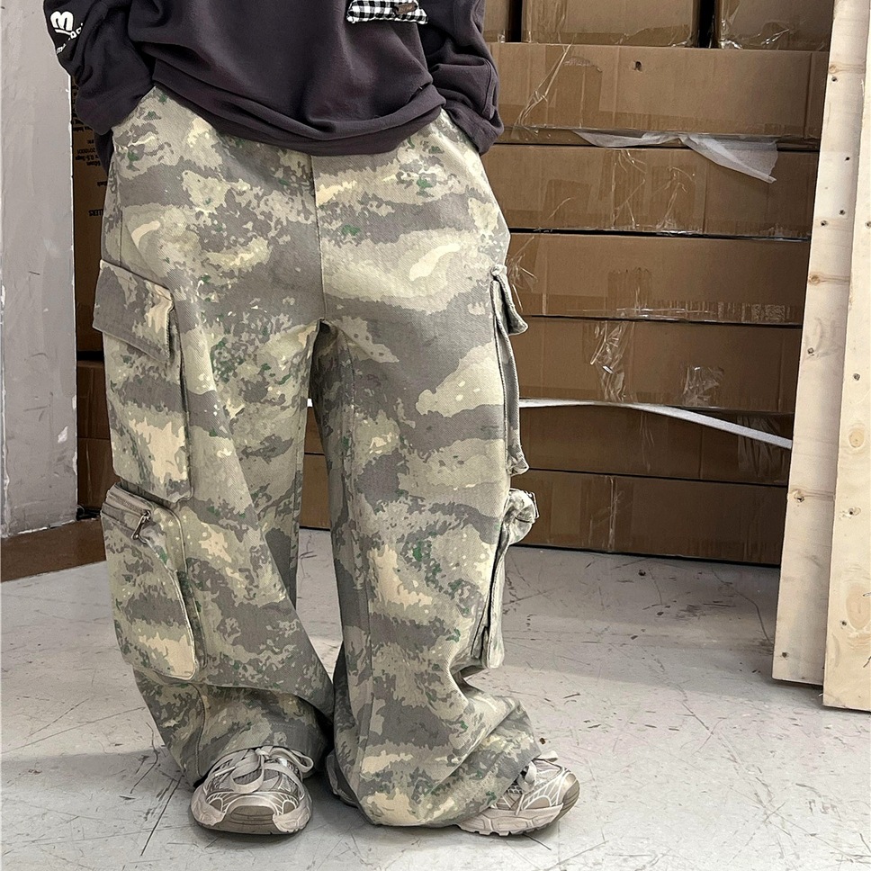 2024秋新入荷★子供服　迷彩柄ズボン★90cm〜160cm