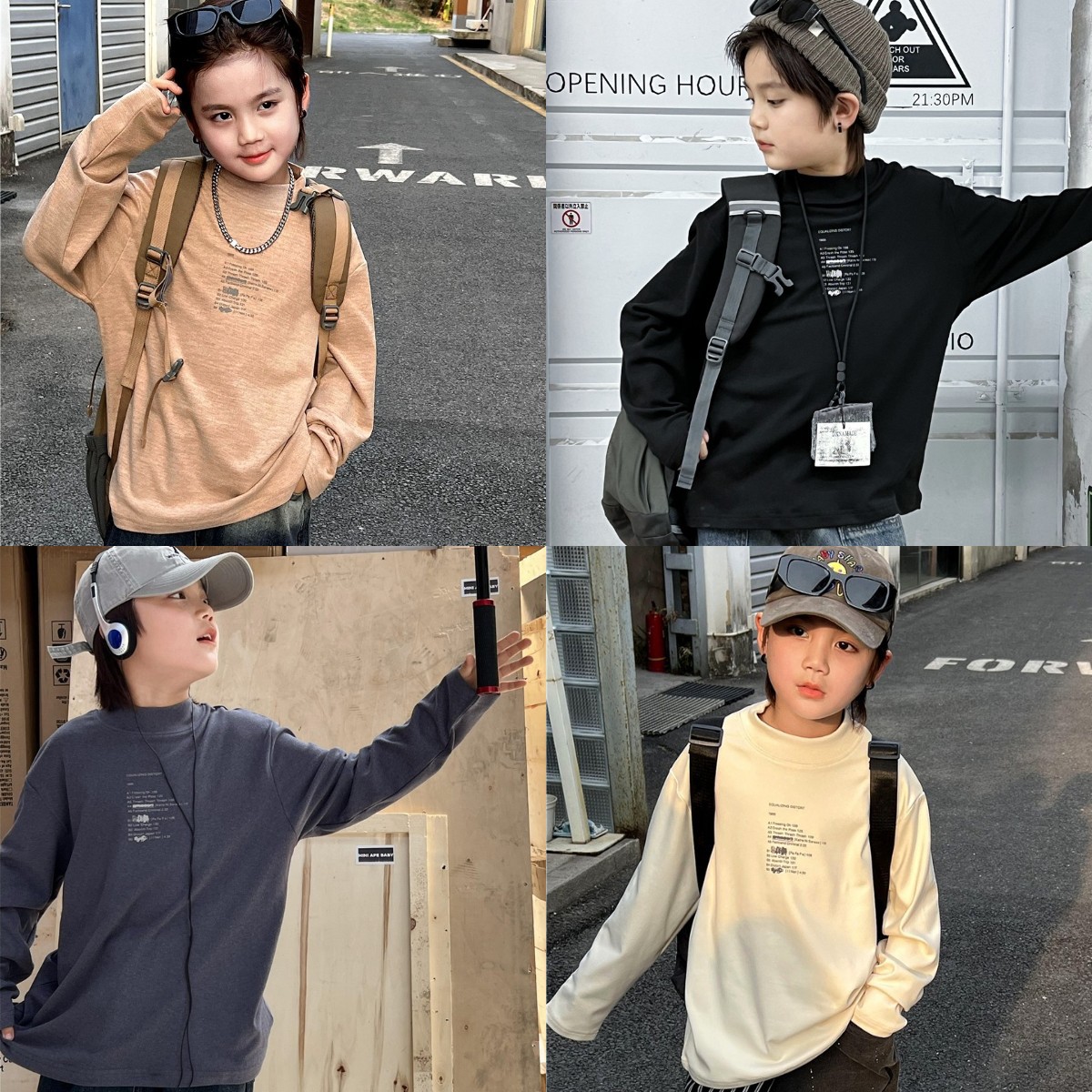 2024秋新作★子供服　トップス★90cm〜160cm 4色