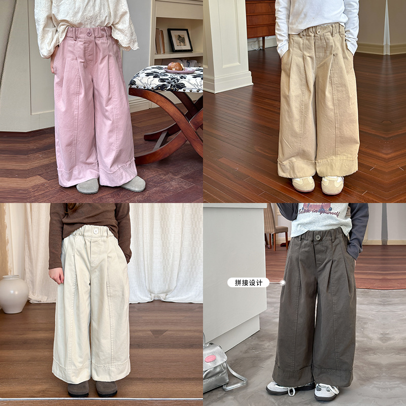 2024秋新品A★子供服　ズボン★90cm〜160cm 4色