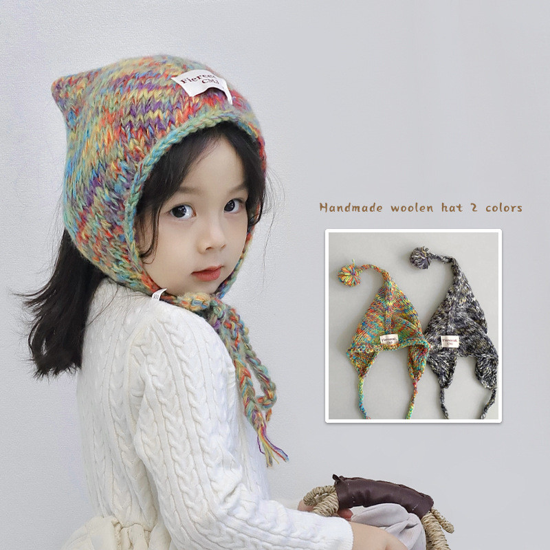「2024」子供用★帽子★ニット帽子★キッズ★暖かい★可愛い★2色
