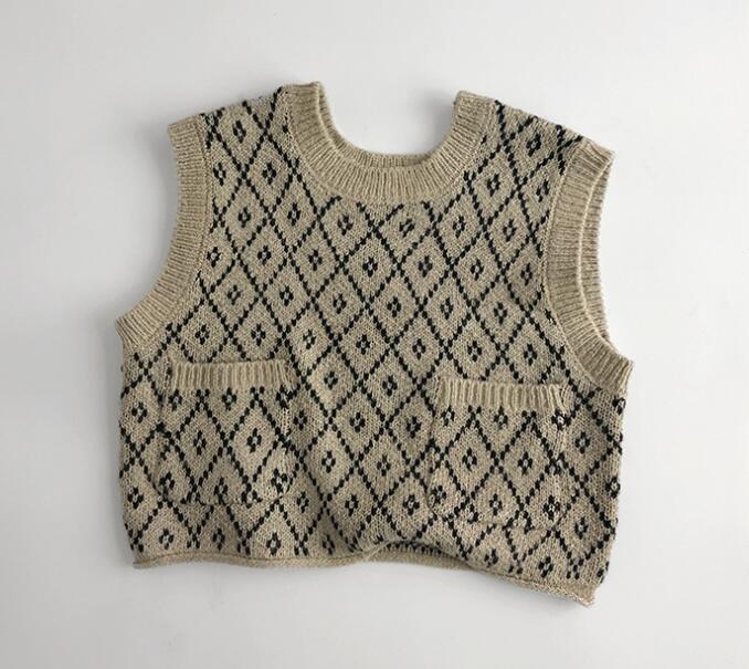 2024秋新品★子供服　ニットベスト★80cm〜130cm