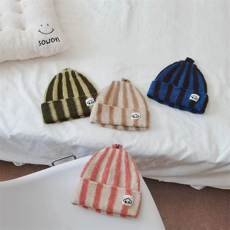 「2024」子供用★帽子★ニット帽子★キッズ★暖かい★4色