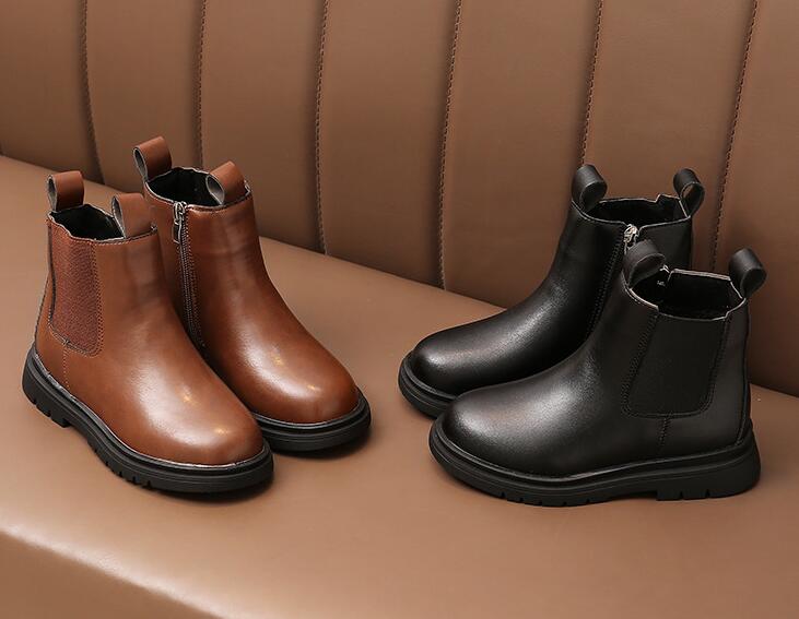 2024新入荷★子供靴★シューズ　ブーツ　裏起毛★27/16.5cm〜37/22.8cm 2色