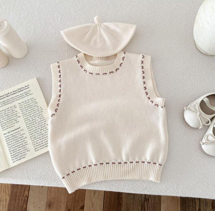 2024年新★子供服　ニットベスト　セーター★80cm〜130cm