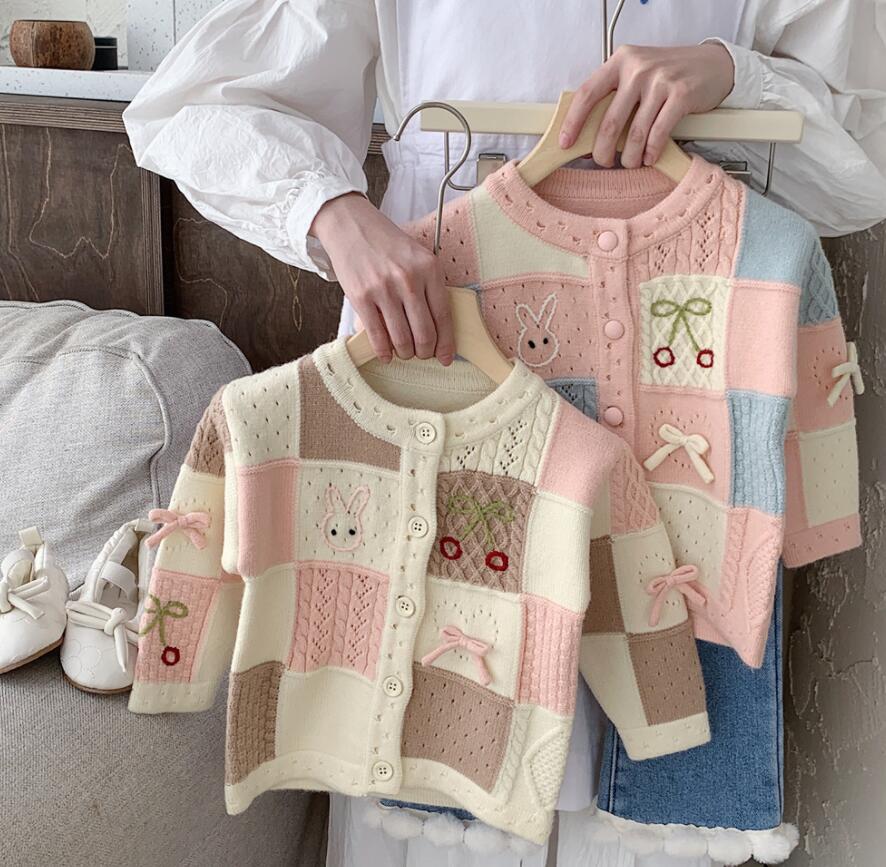 「2024」子供服★トップス★ニット★セーター★韓国風子供服★2色80cm〜120cm