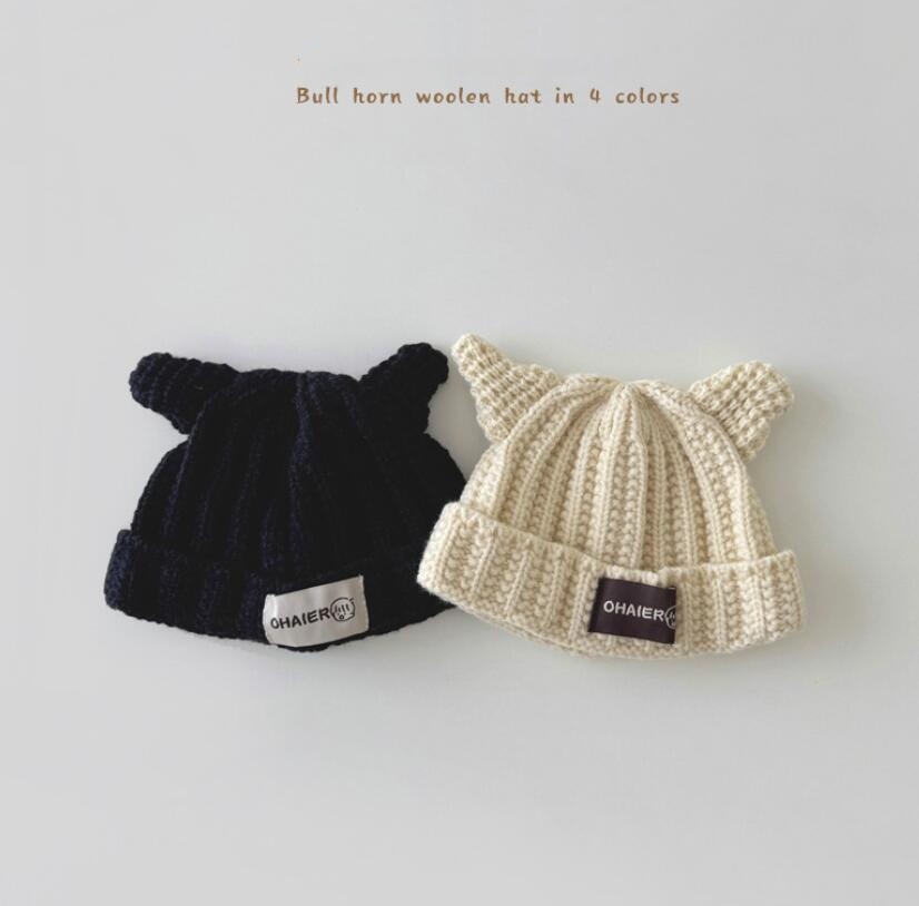 「2024」子供用★帽子★ニット帽子★ベビー★可愛い★4色