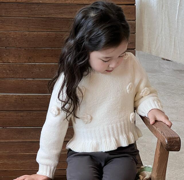 「2024」子供服★トップス★ニット★セーター★韓国風子供服★2色90cm〜150cm