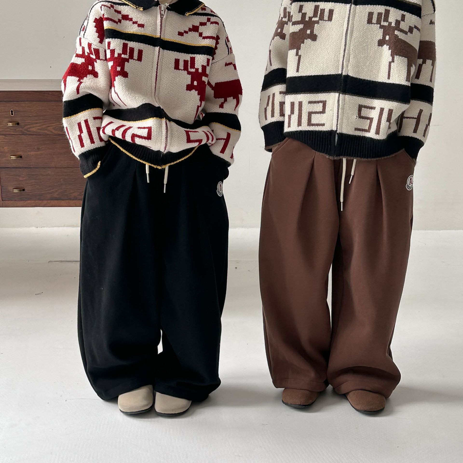 2024★秋冬新作★韓国風子供服★ズボン★裏起毛★90cm〜150cm 5色