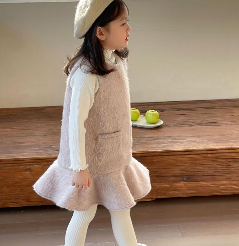 2024秋冬新W★子供服　ニットトップス&ベストワンピース★80cm〜140cm