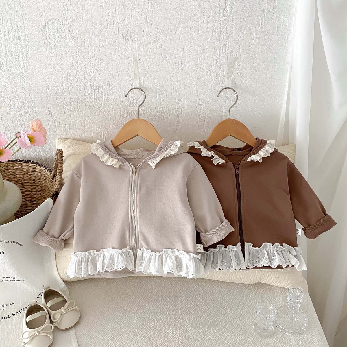 「2024」子供服★トップス★コート★カーディガン★韓国風子供服★2色73cm〜100cm