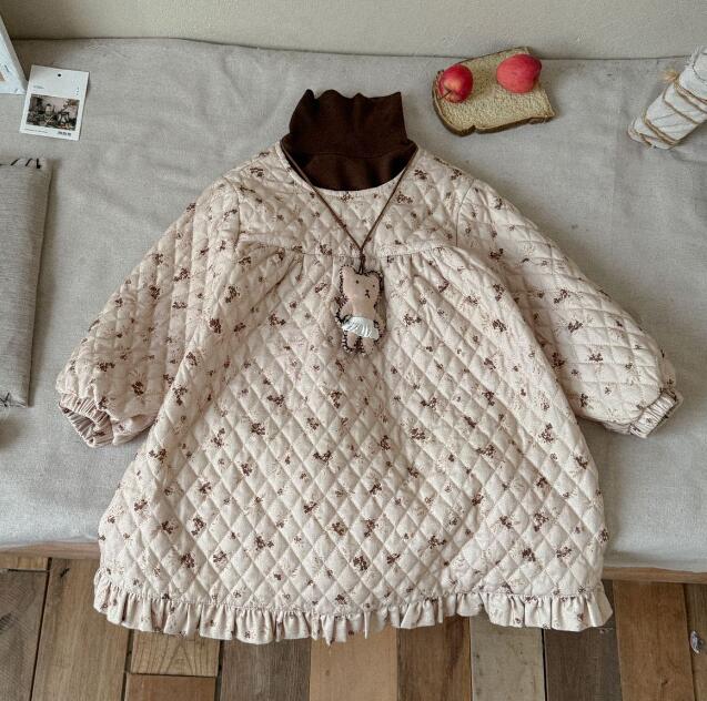 「2024」子供服★ワンピース★長袖★花柄★韓国風子供服★90cm〜140cm