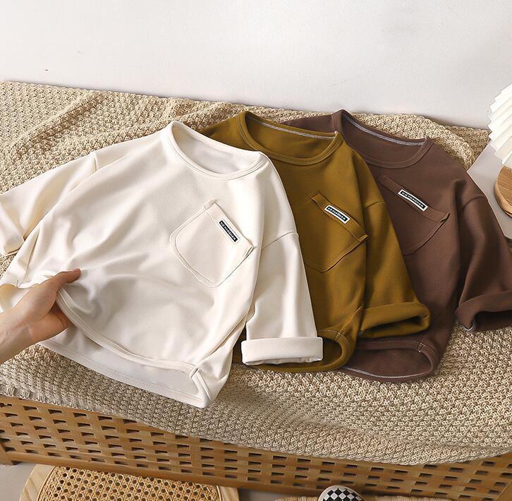 「2024」子供服★トップス★Tシャツ★長袖★韓国風子供服★4色80cm〜150cm