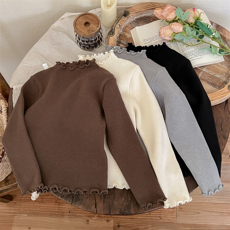 2024新作★子供服　ニットトップス　インナー★90cm〜140cm 3色