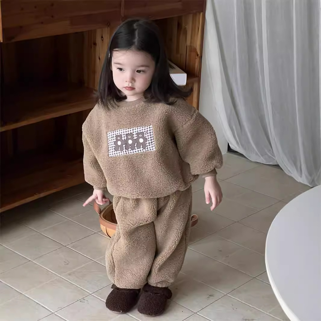 2024秋冬新品★子供服　セットアップ★73CM〜110cm 2色