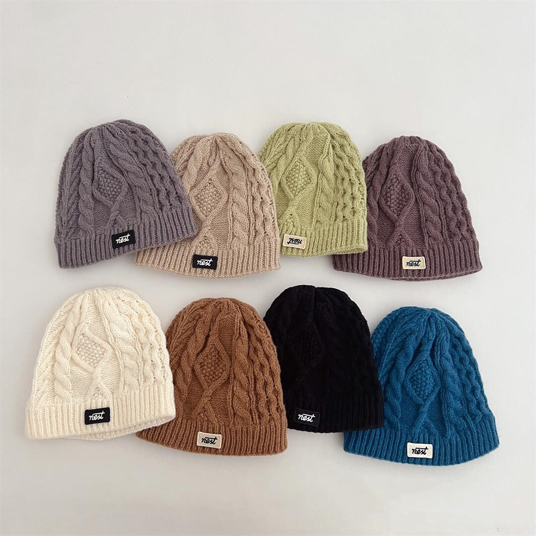 「2024」子供用★帽子★ニット帽子★キッズ★防寒★暖かい★8色