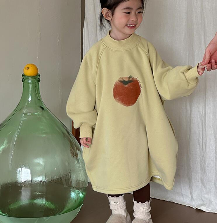 2024冬新品★子供服　ワンピース★90cm〜150cm 3色