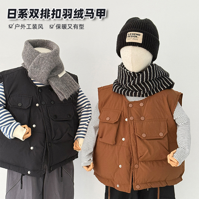 「2024」子供服★トップス★ベストコート★韓国風子供服★2色110cm〜150cm
